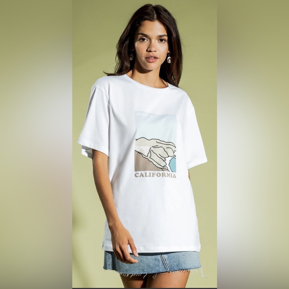 Charlie Holiday/Anthropologie Big Sur Boyfriend Tee